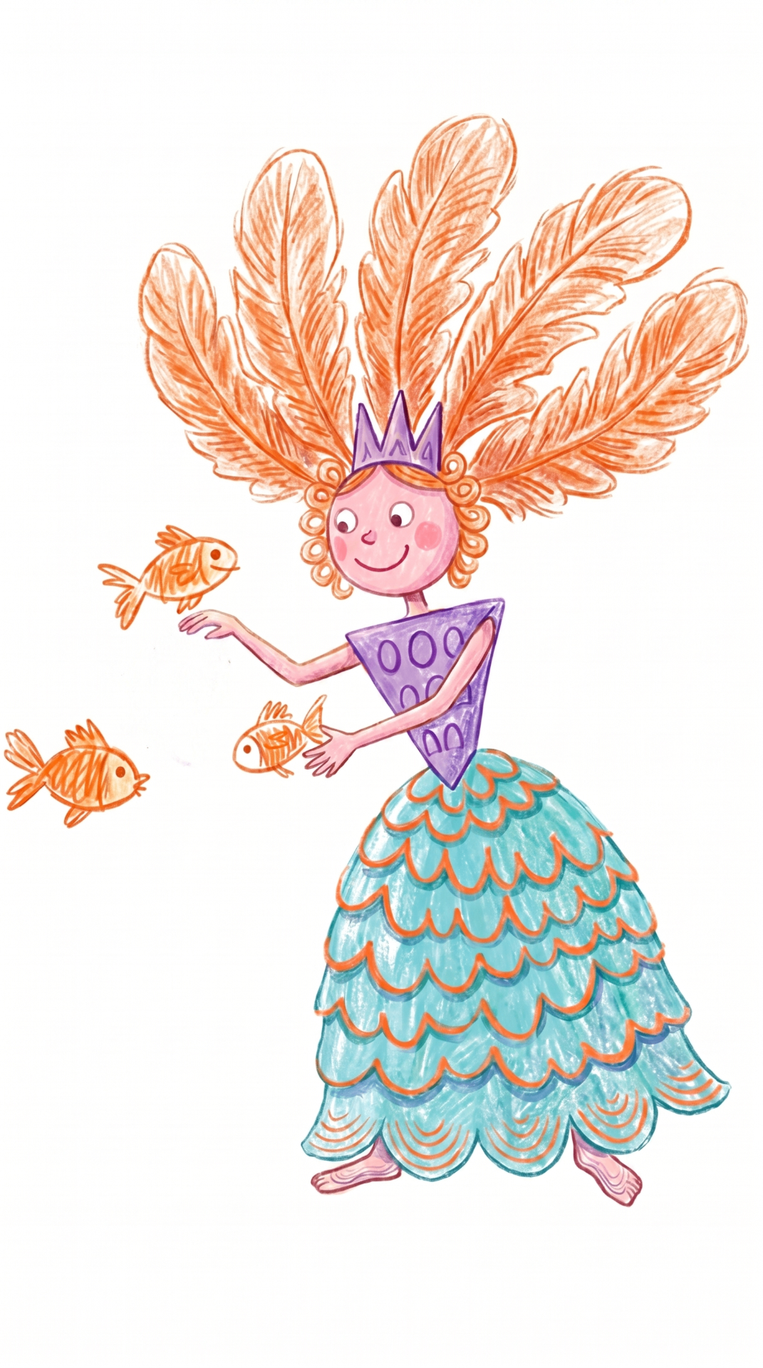 The same drawing lovingly transformed into a character interpretation