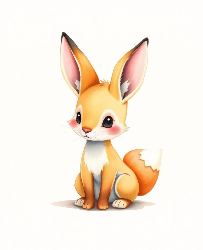Sunny — Imaginery character portrait reimagined from a child's invented animal drawing